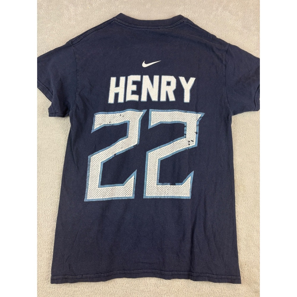 Nike Tennessee Titans Henry‎ 22 Football T Shirt Mens Small NFL Used